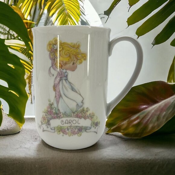 1986 Carol, Samuel J. Butcher Precious Moments Cup Mug - Picture 1 of 7